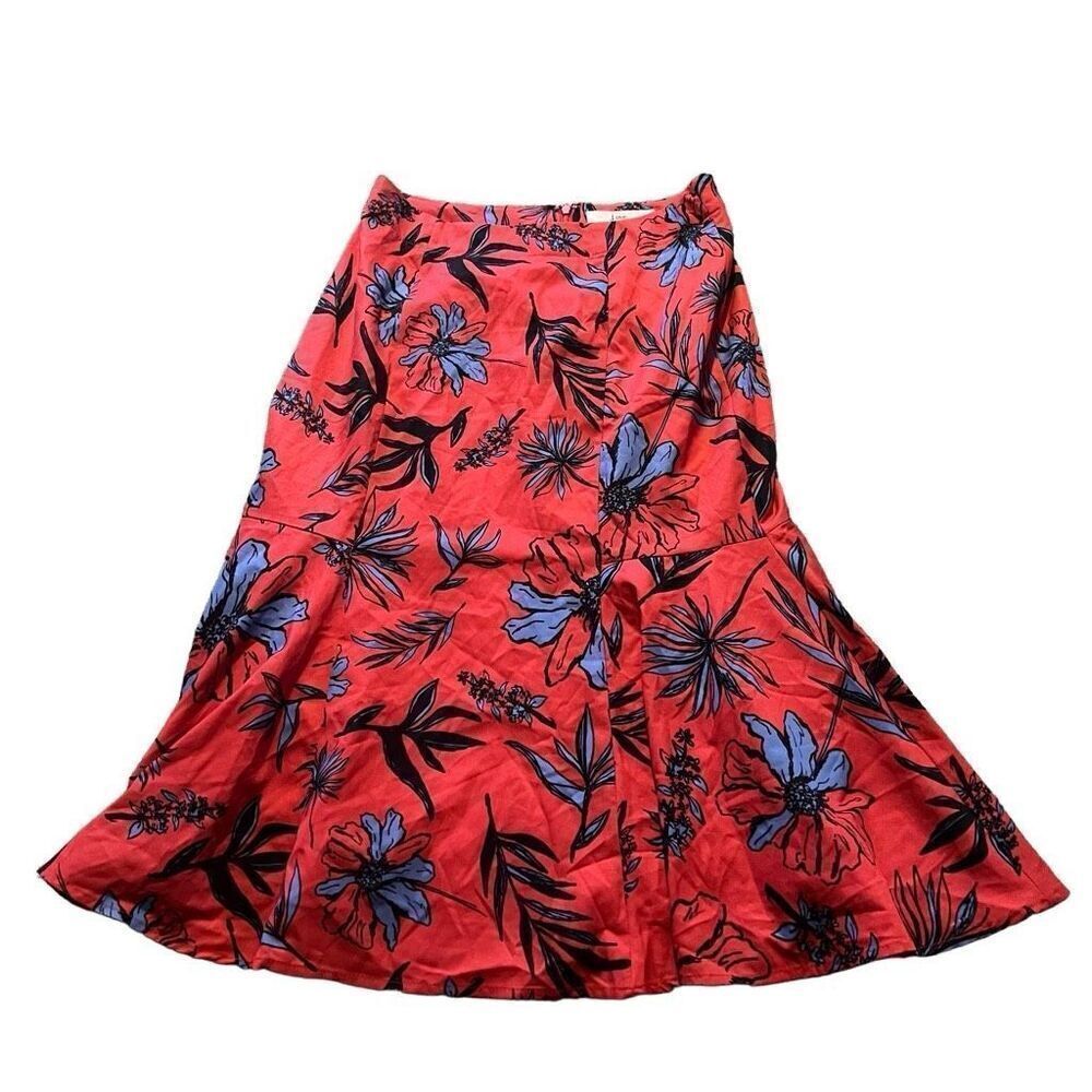 Love, bonito red floral midi dress size 4